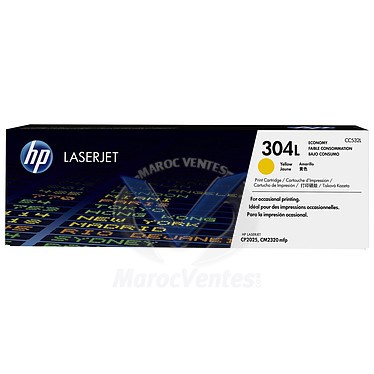 HP TONER 304L ORIGINAL LASER JAUNE CC532L